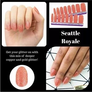 Color Street Seattle Royale 100% real nail polish strips FMG161 16pcs nip
